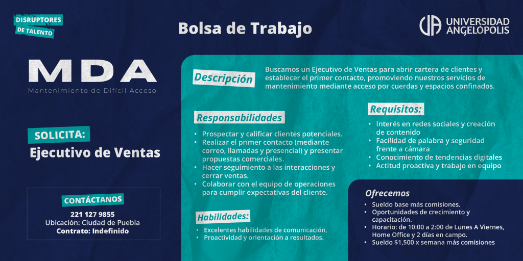 MDA vacante web