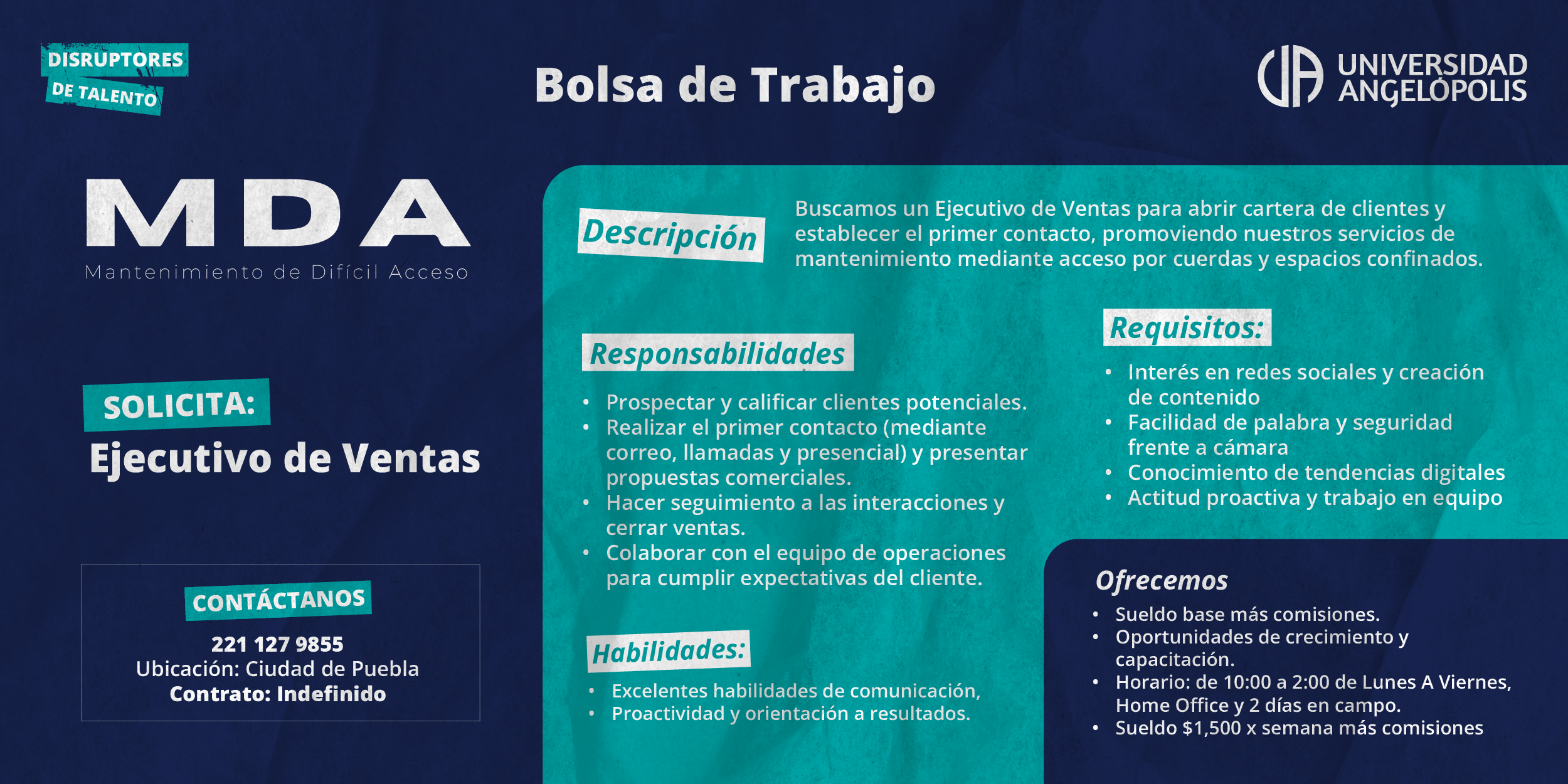 MDA vacante web